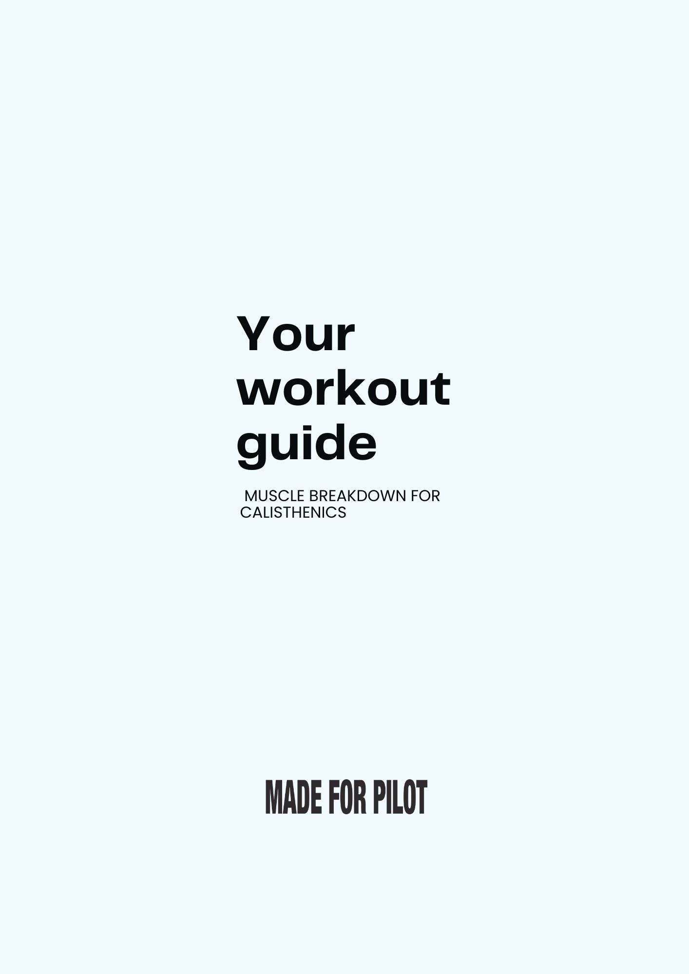 Calisthenics Workout Plan