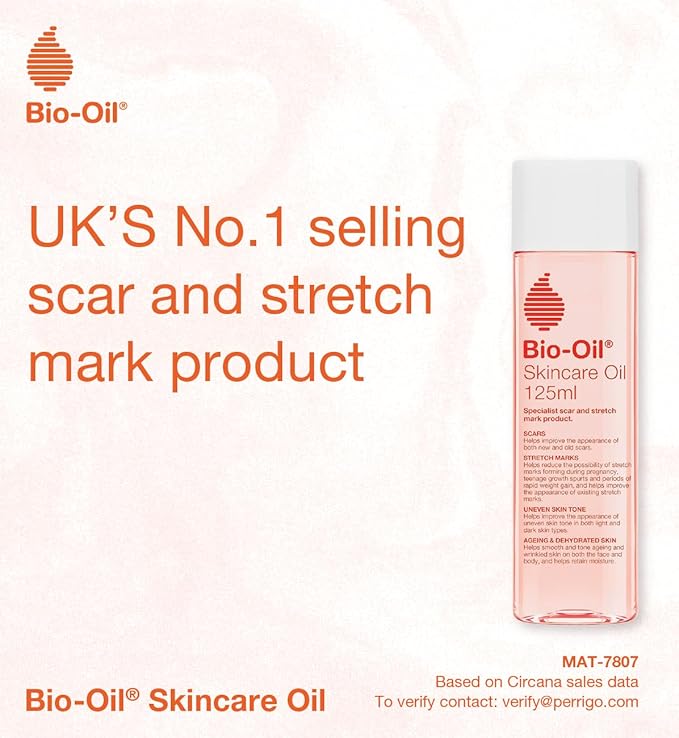 Bio - Oil Skincare Oil - Improve the Appearance of Scars, Stretch Marks and Skin Tone - 1 x 125 ml - Made for pilot