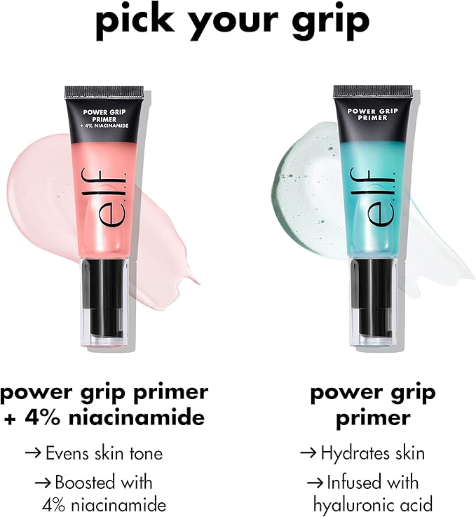 e.l.f. Power Grip Primer, Gel - Based & Hydrating Face Primer For Smoothing Skin & Gripping Makeup, Moisturizes & Primes, 0.811 Fl Oz, Clear - Made for pilot