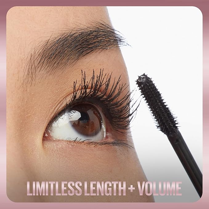 Maybelline New York Lash Sensational Sky High Mascara, Volumising & Lengthening Mascara, Washable Flake - Free Formula Infused with Bamboo Extract & Fibres, 7 ml, Shade: 01, Black - Made for pilot