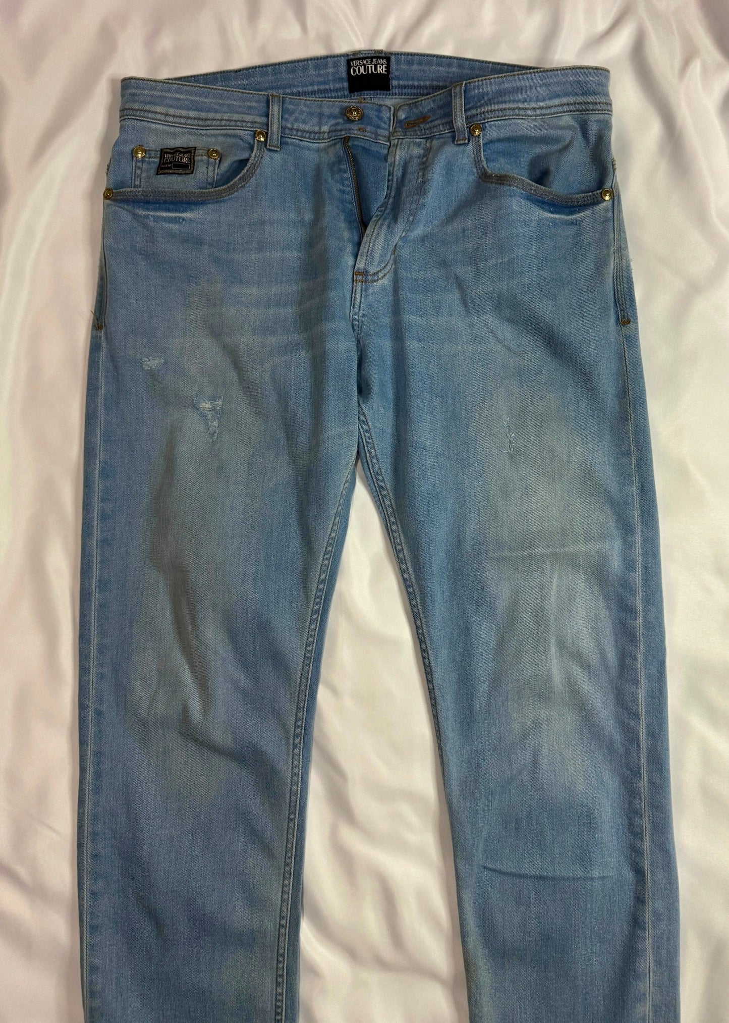 VERSACE PIECE NUMBER SLIM JEANS - Made for pilot