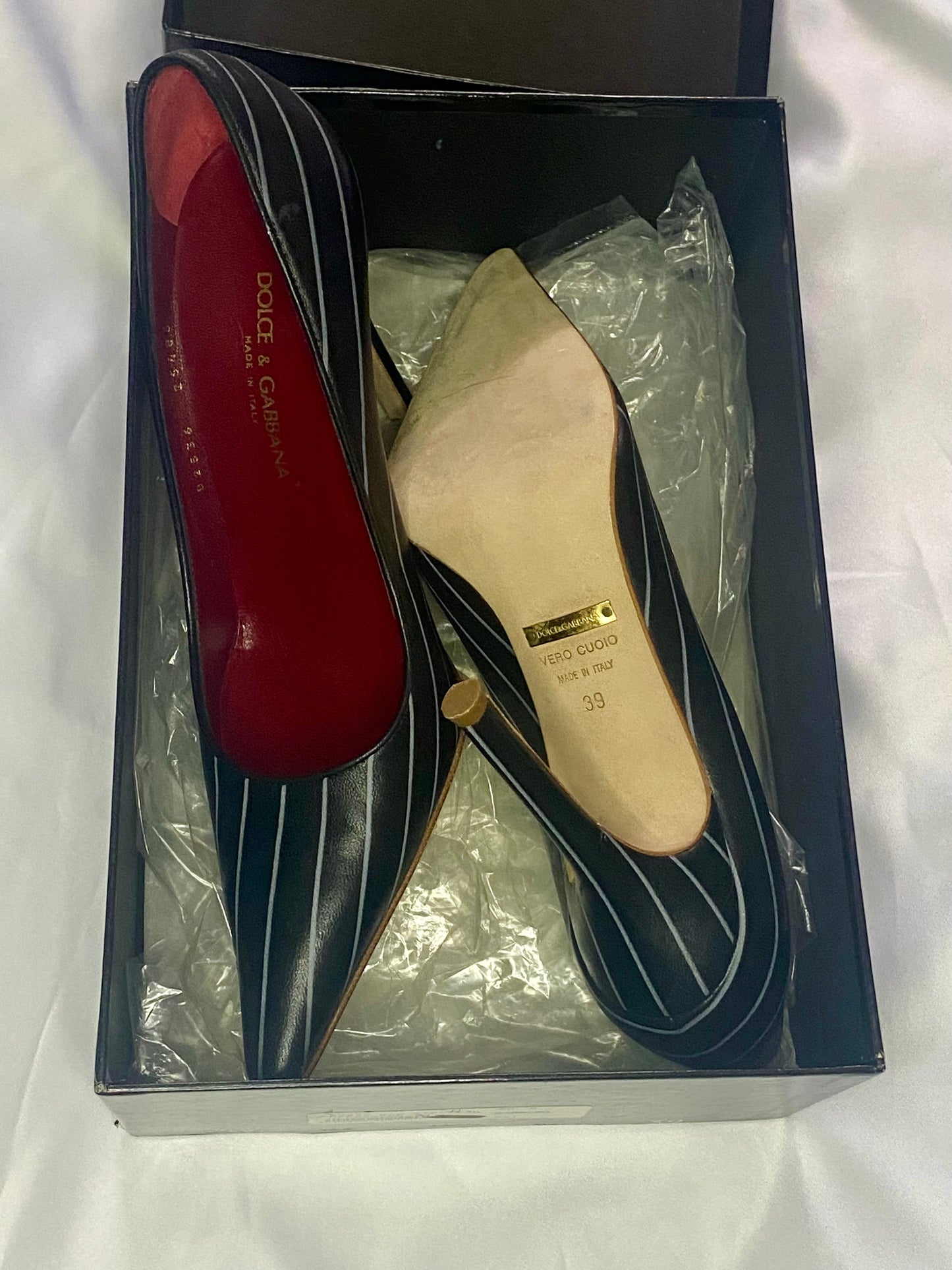 Dolce & Gabbana Black Strap Heels