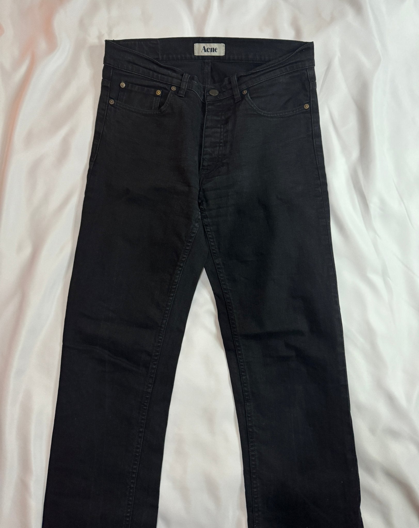 Acne Studios Slim Black Denim Jeans - Made for pilot