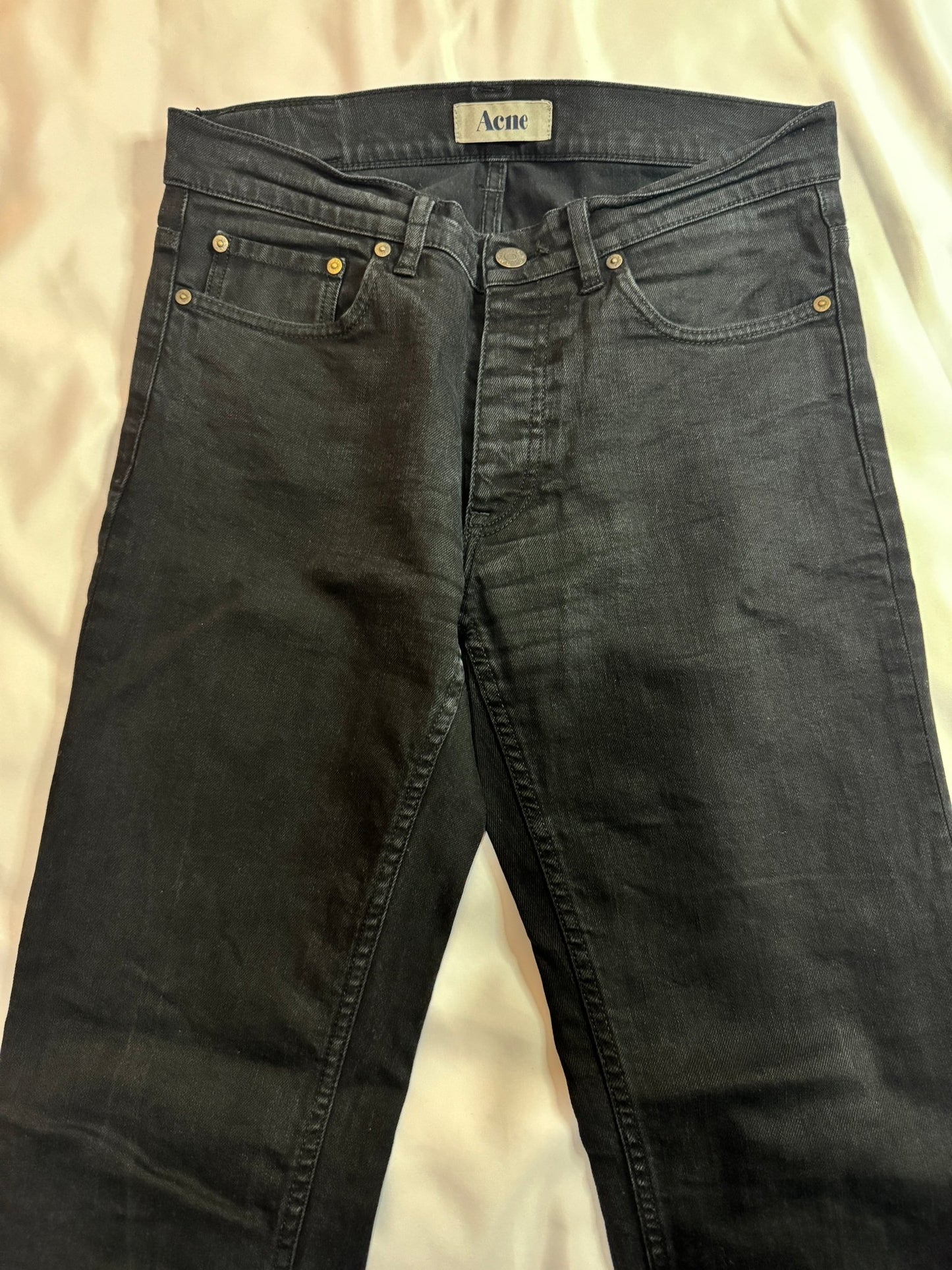 Acne Studios Slim Black Denim Jeans - Made for pilot