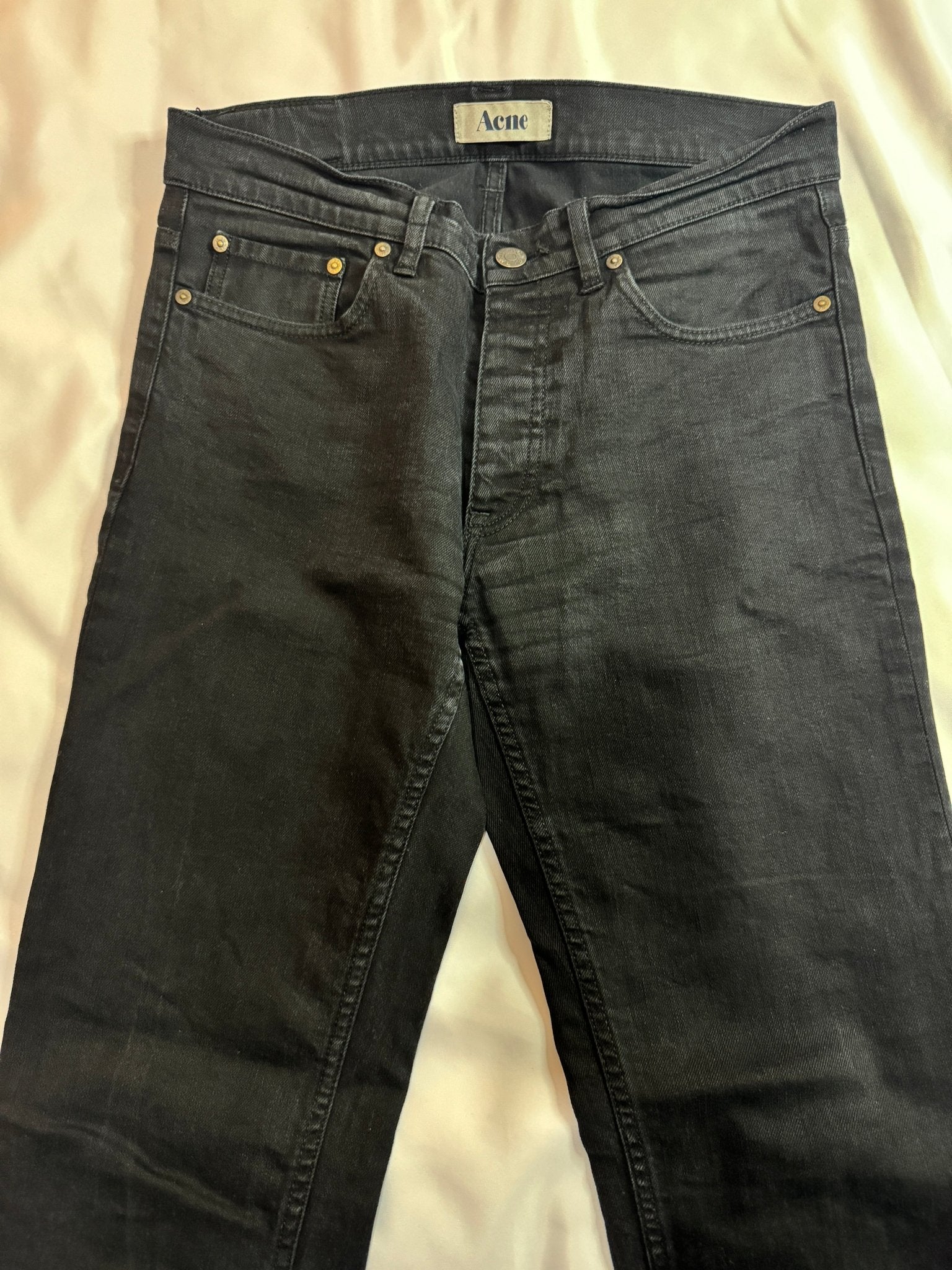 Acne Studios Slim Black Denim Jeans - Made for pilot