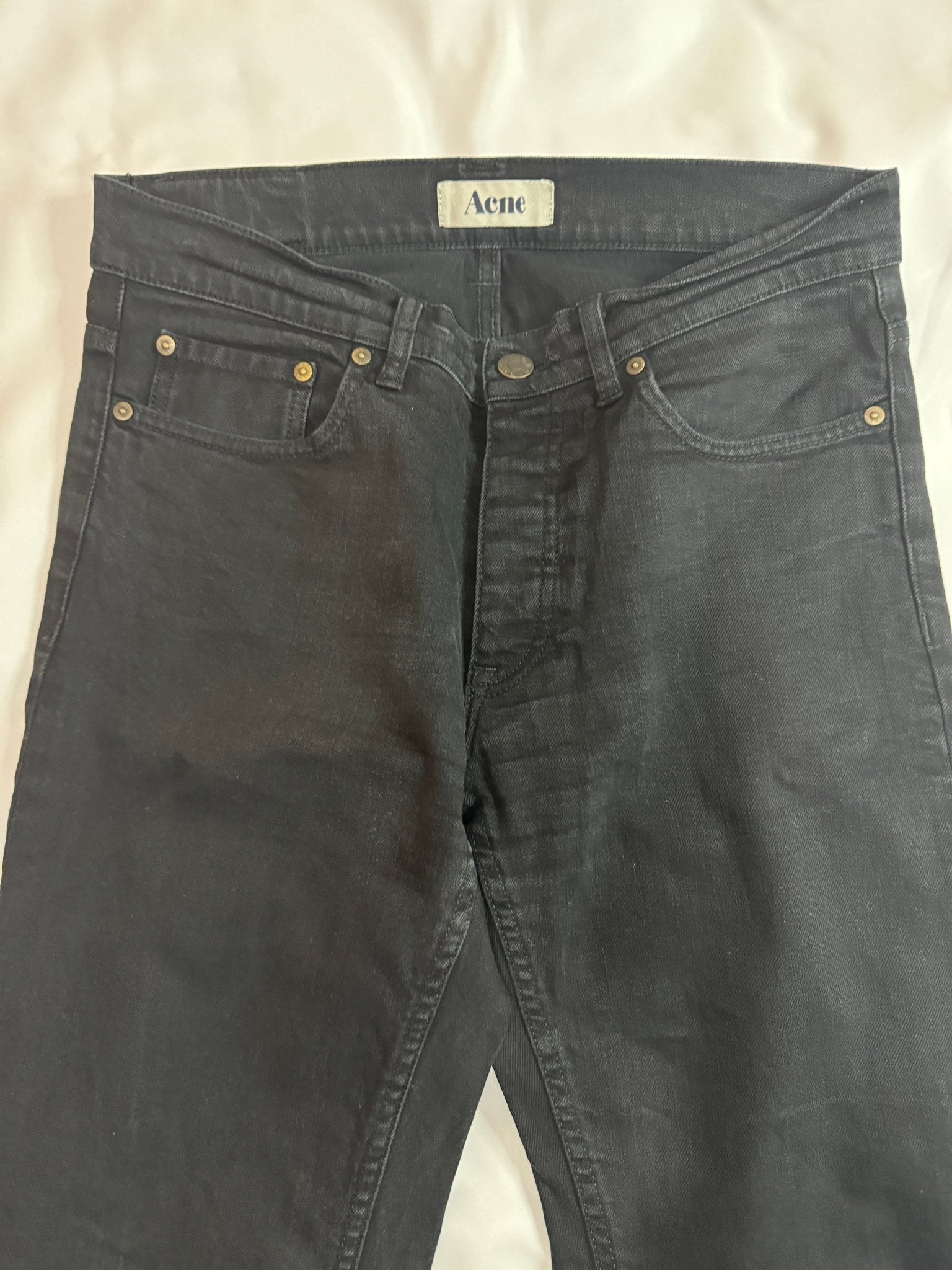 Acne Studios Slim Black Denim Jeans - Made for pilot