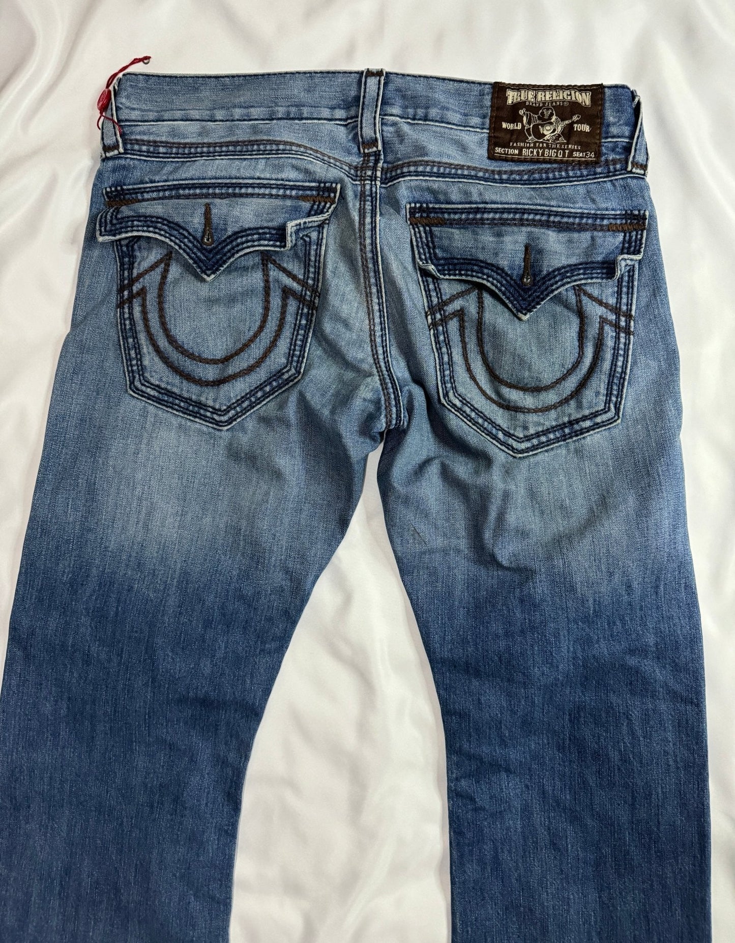 True Religion Ricky Super T Stitch Straight Jean - Made for pilot