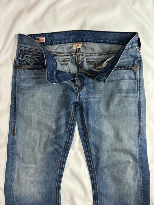 True Religion Ricky Super T Stitch Straight Jean - Made for pilot