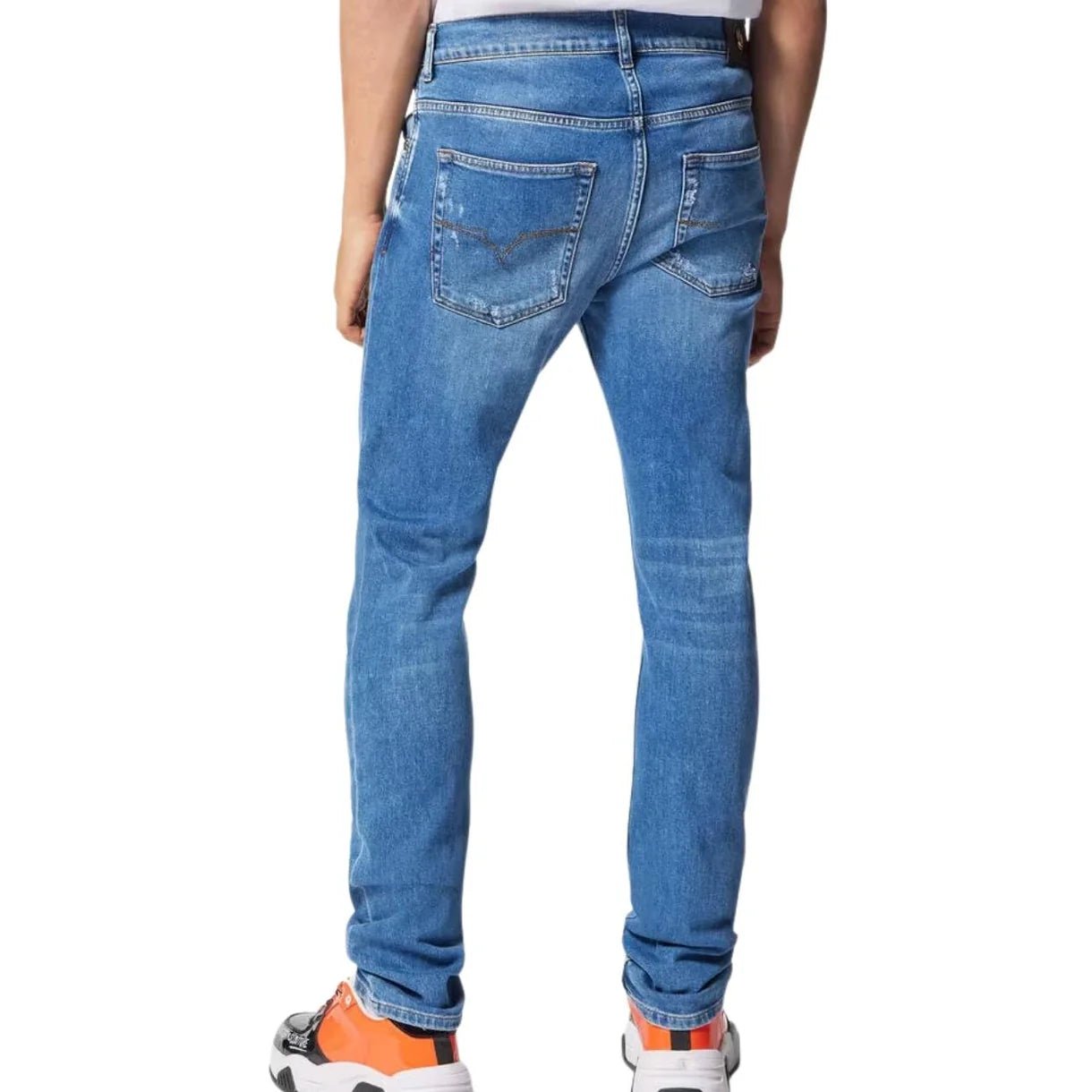 VERSACE PIECE NUMBER SLIM JEANS - Made for pilot